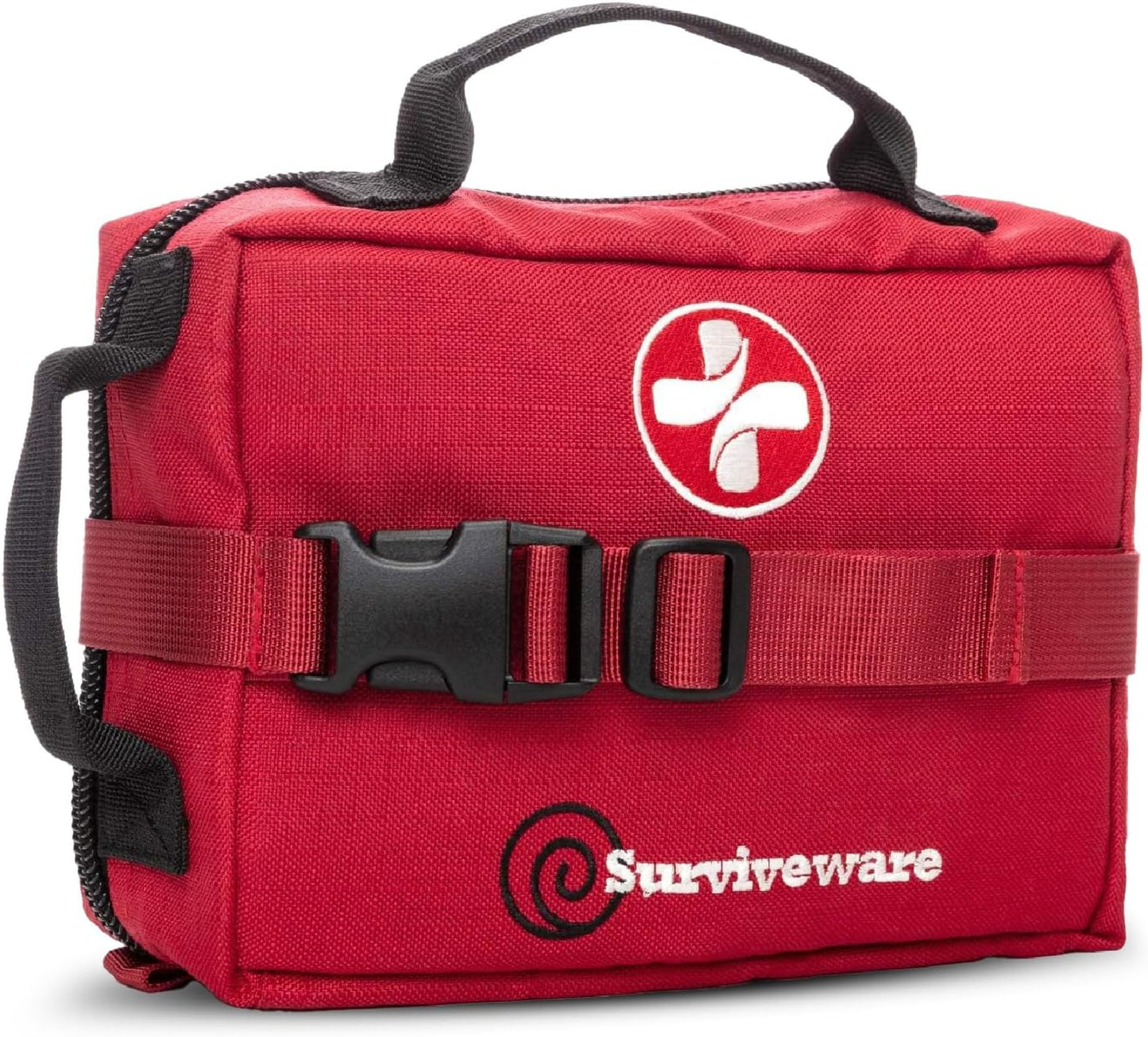 Comprehensive Premium First Aid Kit Emergency Medical Kit for Travel Camping Gear, Survival Kits, Home Essentials and Outdoor Emergencies - Medium, Red