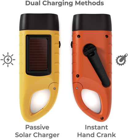 Solar Power & Hand Crank Flashlight