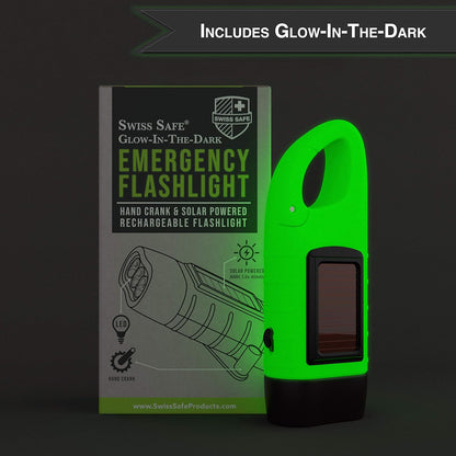 Solar Power & Hand Crank Flashlight