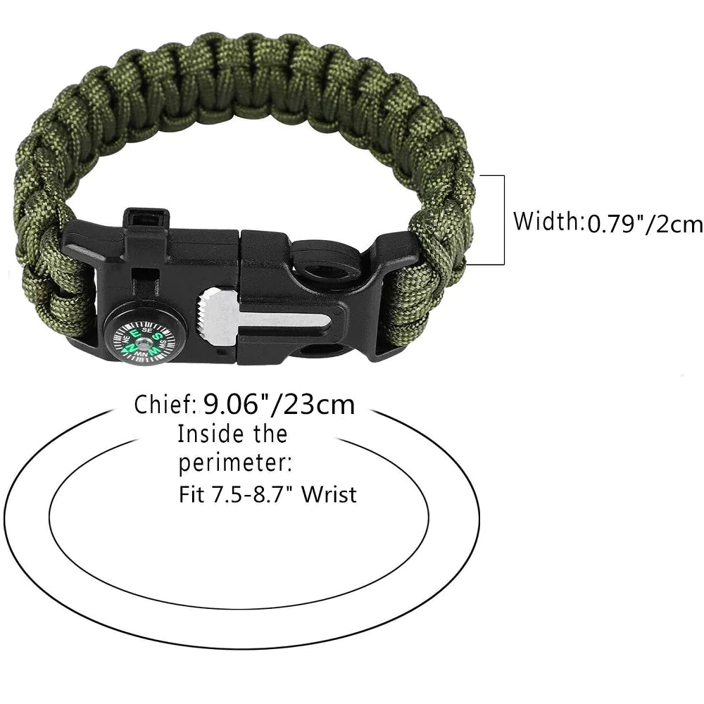 5-in-1 Paracord Tactical Compass