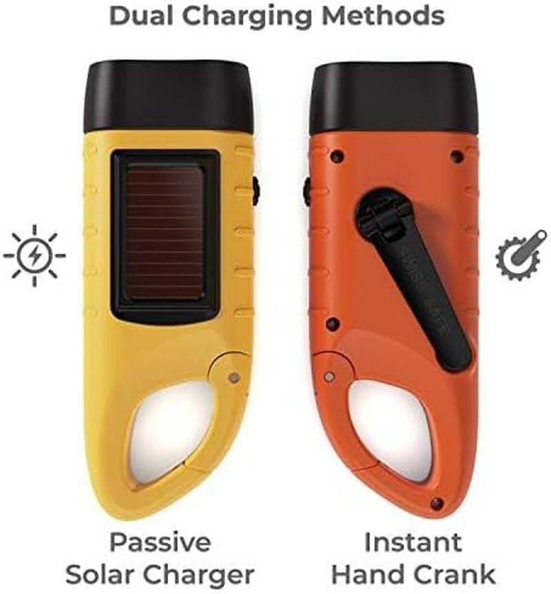 Solar Power & Hand Crank Flashlight