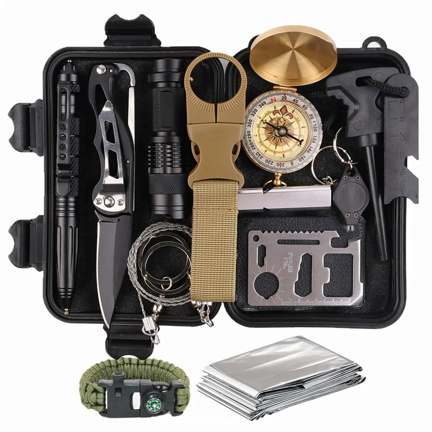 14 in 1 Outdoor Survival Gear Kit